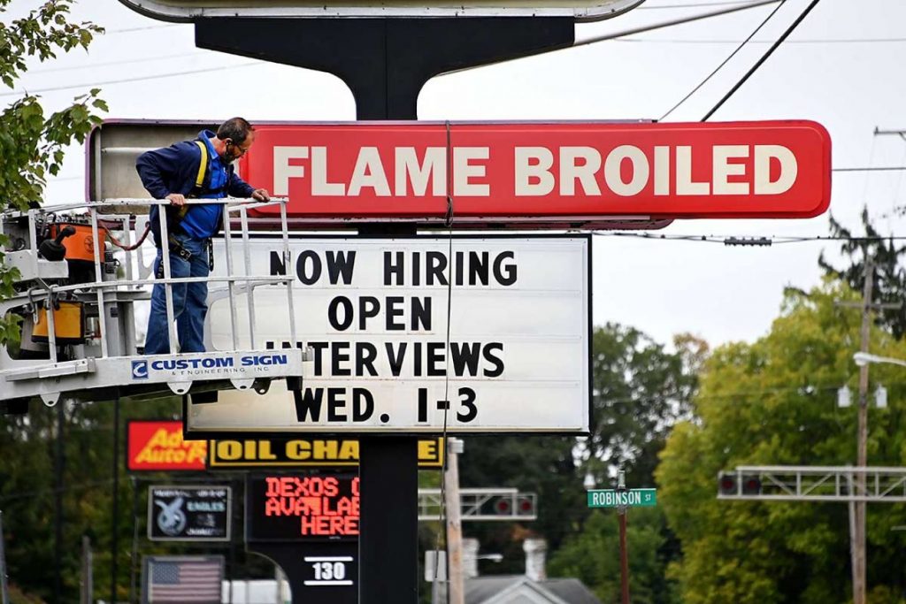 Economy now hiring