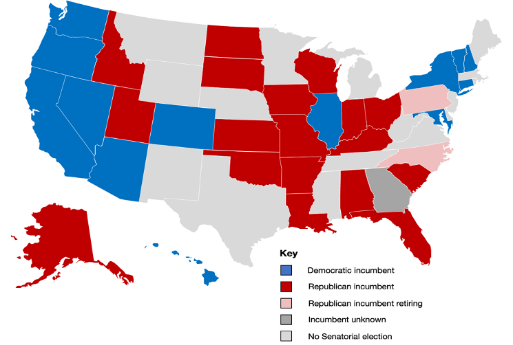 2022-senate-race-map