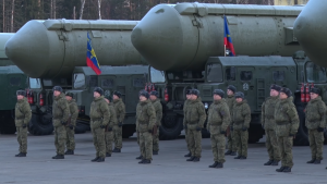 russia yars icbm military parade february 2022